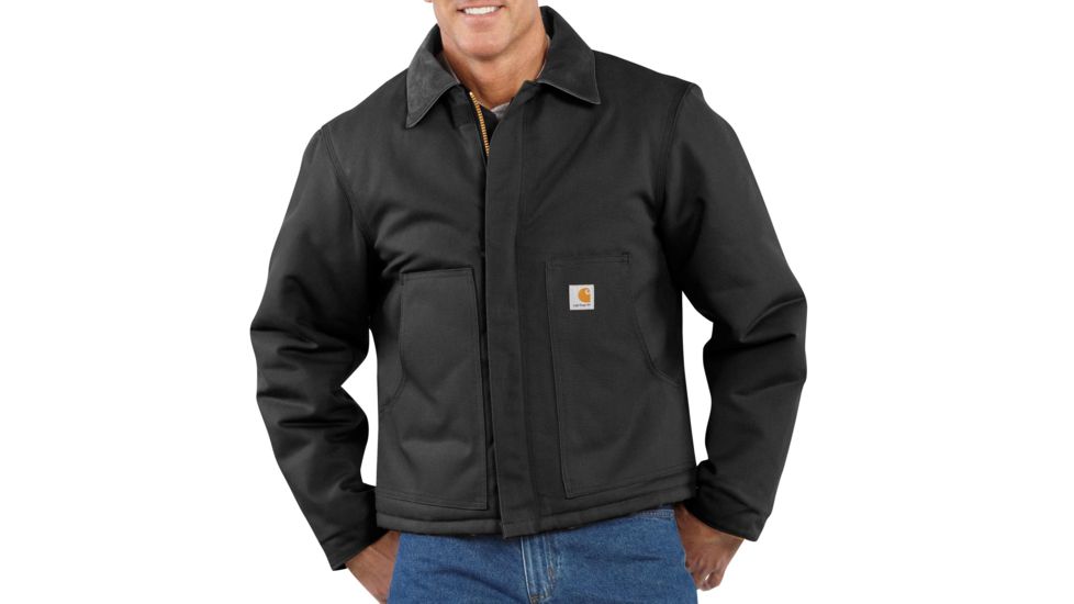 Carhartt Duck Traditional Jacket for Mens, Black, Extra Large/Tall J002-BLK-TLL-XLG