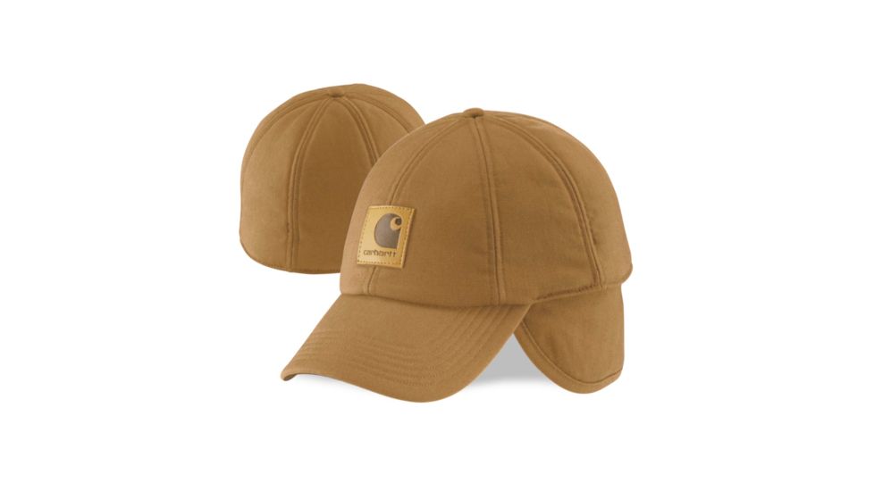 Carhartt Ear Flap Cap for Mens, Carhartt Brown, Medium/Large A199-BRN-M/L