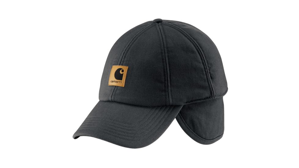 Carhartt Ear Flap Cap - Mens, Black, Large/Extra Large, A199-BLK-L/XL-OFA