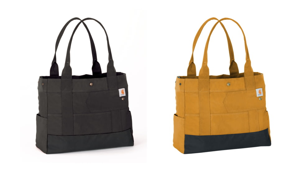 Carhartt East West Tote, Black, Carhartt Brown