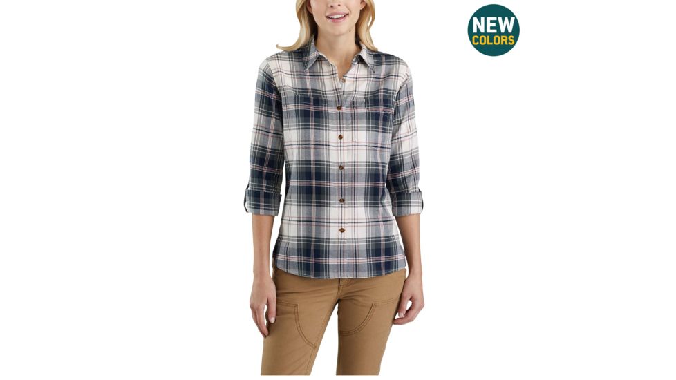 Carhartt Fairview Plaid Shirt-Women's, Natural, XLarge, Regular, 103085-103-REG-XL
