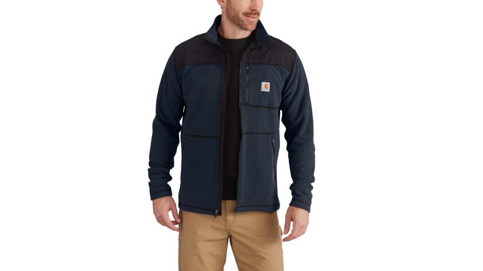 Carhartt Fallon Full Zip Sweater Fleece-Mens, Navy, Small, Regular, 102838-412-REG-S