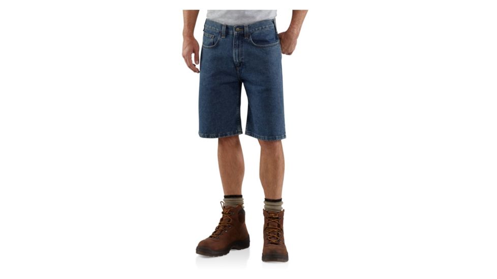 Carhartt Five Pocket Denim Short - Men's-Dark Classic Wash-36 Waist