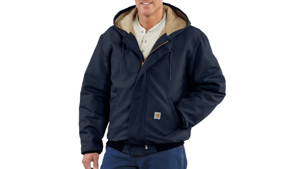 Carhartt Flame-Resistant Canvas Active Jacket, Dark Navy, 2XL/Regular 101622-410-REG-2XL