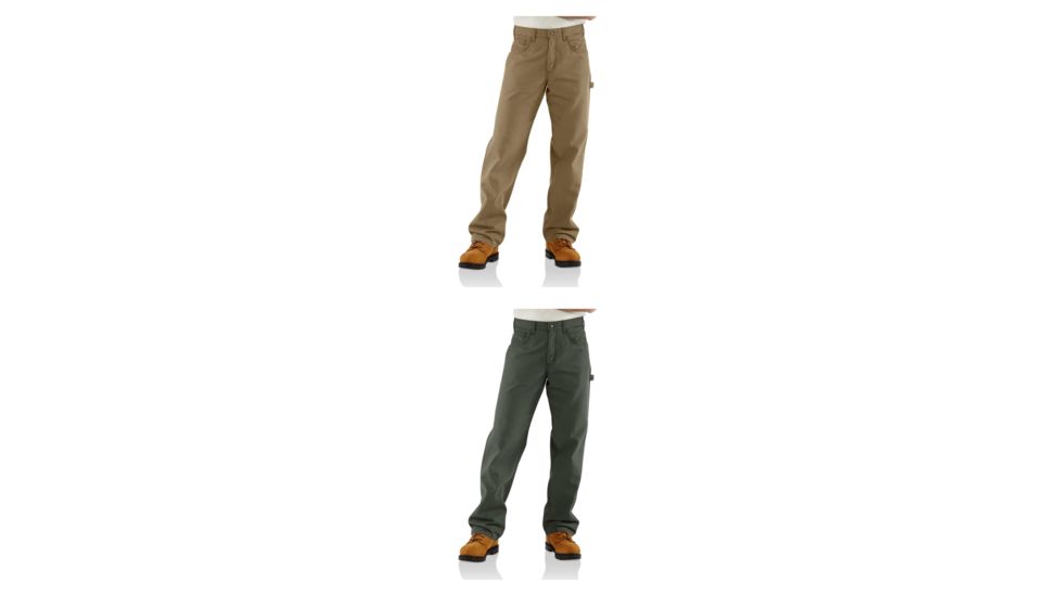 Carhartt Flame-Resistant Canvas Pant, Golden Khaki, Moss