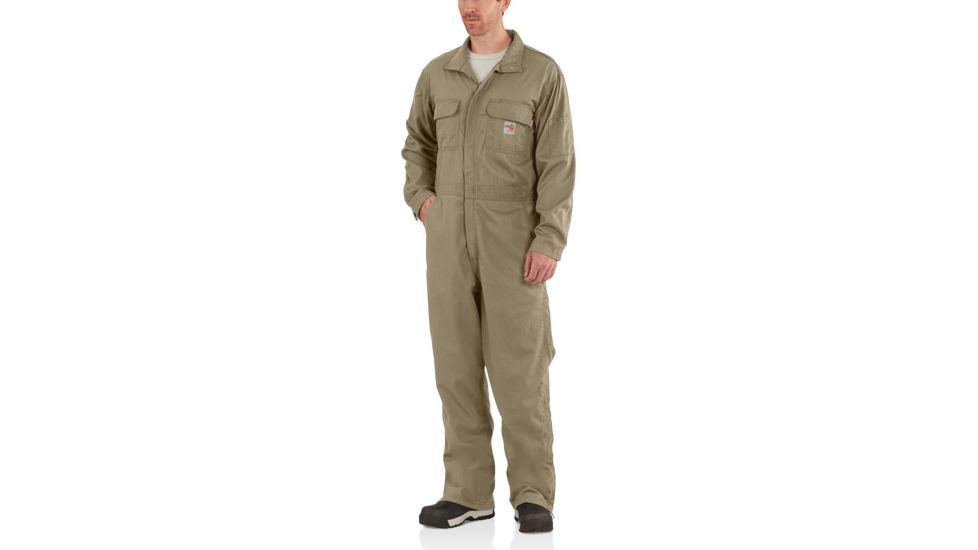Carhartt Flame-Resistant Deluxe Coverall, Khaki, Large/Tall 102150-250-TLL-L