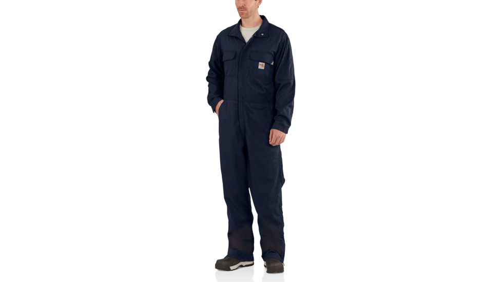Carhartt Flame-Resistant Deluxe Coverall, Dark Navy, Medium/Regular 102150-410-REG-M