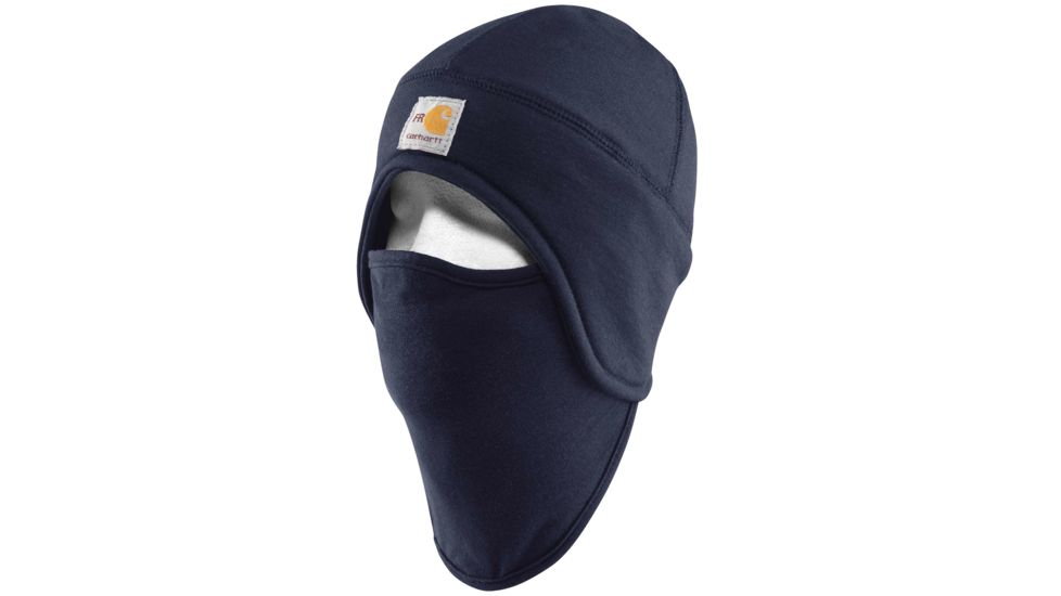 Carhartt Flame-Resistant Fleece 2 in 1 Hat, Dark Navy, One Size Fits All 101579-410-OFA