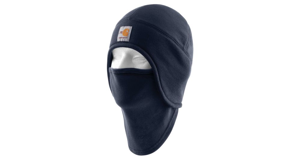 Carhartt Flame-Resistant Fleece 2 in 1 Hat, Dark Navy, One Size Fits All 102962-410-OFA