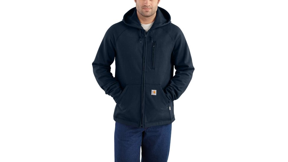 Carhartt Flame-Resistant Force Rugged Flex Hooded Fleece, Dark Navy, Small/Regular 101577-410-REG-S