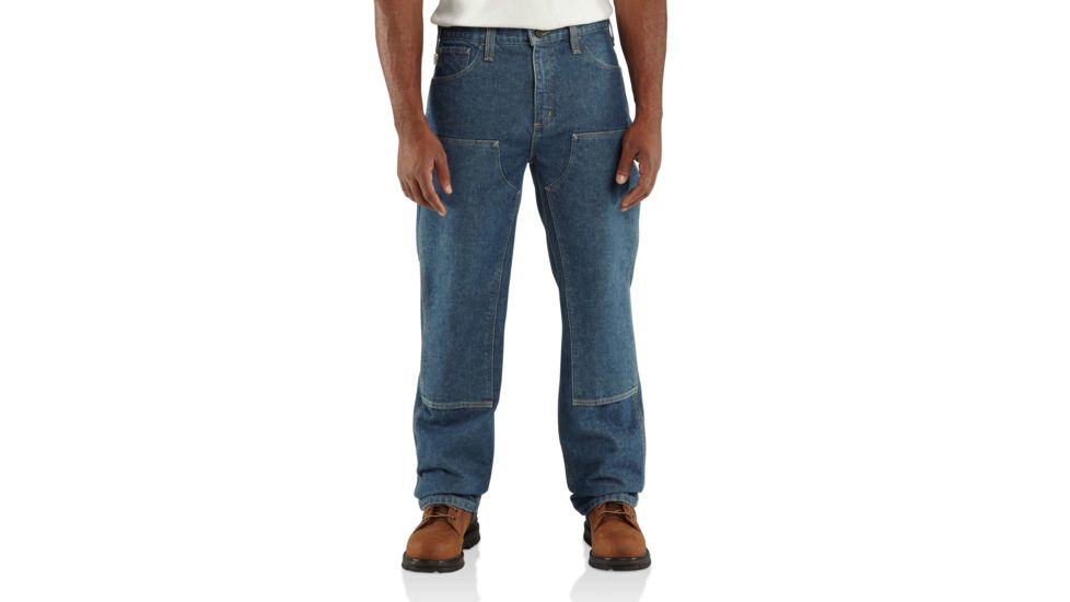 Carhartt Flame-Resistant Utility Denim Double Front Jean, Midstone, 48/32 100170-451-32-48