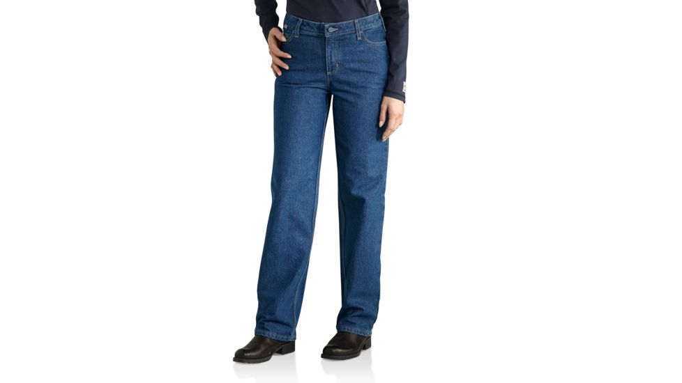 Carhartt Flame-Resistant Utility Denim Jean, Denim, 16/32 101249-407-32-16