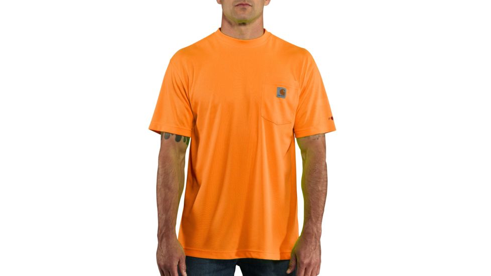 Carhartt Force Color Enchanced Short-Sleeve T-Shirt, Brite Orange, 2XL/Regular 100493-824-REG-2XL
