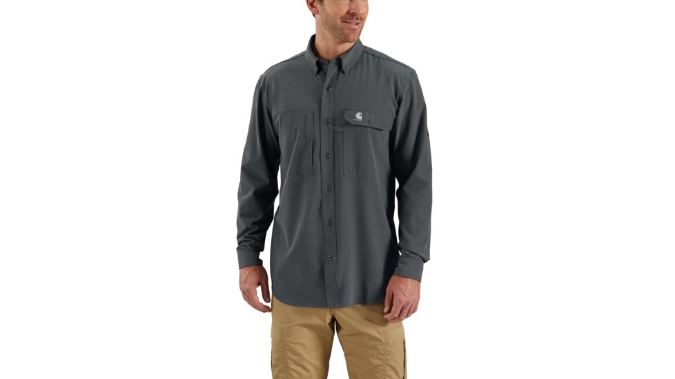 Carhartt Force Extremes Angler Long Sleeve Shirt - Mens, Shadow, XL-REG 103011-029-REG-XL
