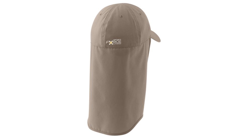 Carhartt Force Extremes Angler Neck Shade Cap - Mens, Desert, Medium-Large, 103527-251-M-L-