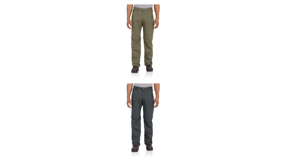 Carhartt Force Extremes Convertible Pant for Mens, Burnt Olive, Shadow