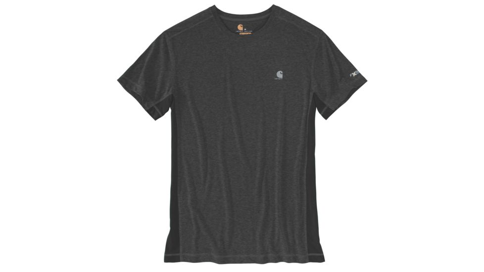 Carhartt Force Extremes Short Sleeve T-shirt - Mens, Black/Black Heather, 2XL-REG 102960-006-REG-2XL