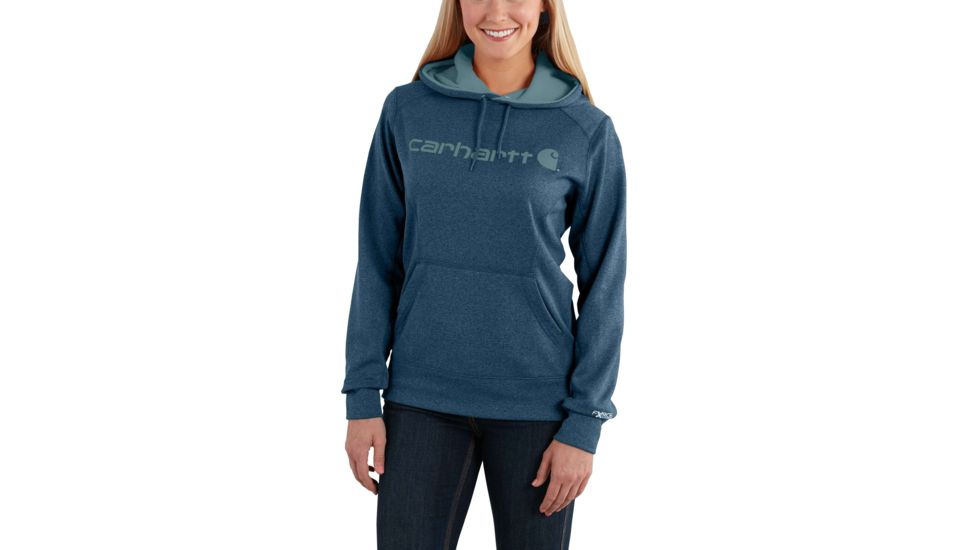 Carhartt Force Extremes Sig Graphic Hooded Sweatshirt for Womens, Dark Stream Heather, Large/Regular 102185-425-REG-L