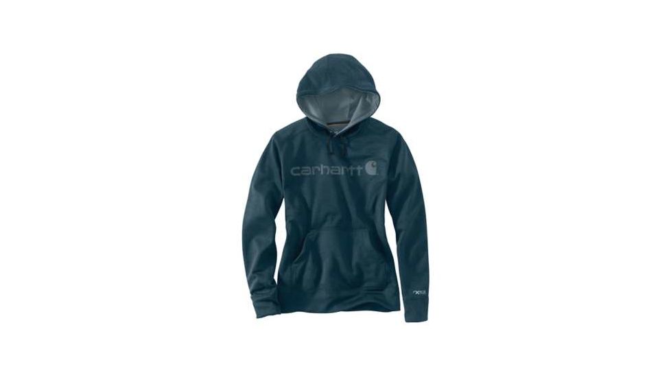 Carhartt Force Extremes Sig Graphic Hooded Sweatshirt - Womens, Dark Slate Heather, Large-Regular, 102185-461-REG-L