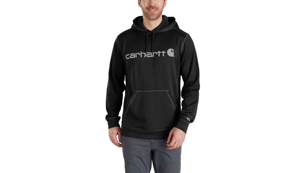 Carhartt Force Extremes Signature Graphic Hooded Sweatshirt - Mens, Black/Black, 2XL-REG 102314-002-REG-2XL