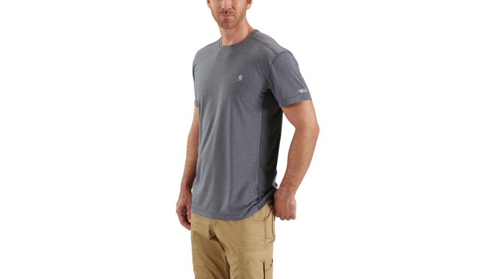 Carhartt Force Extremes SS Tshirt-Mens, Shadow Heather/Shadow, Small, Regular, 102960-083-REG-S