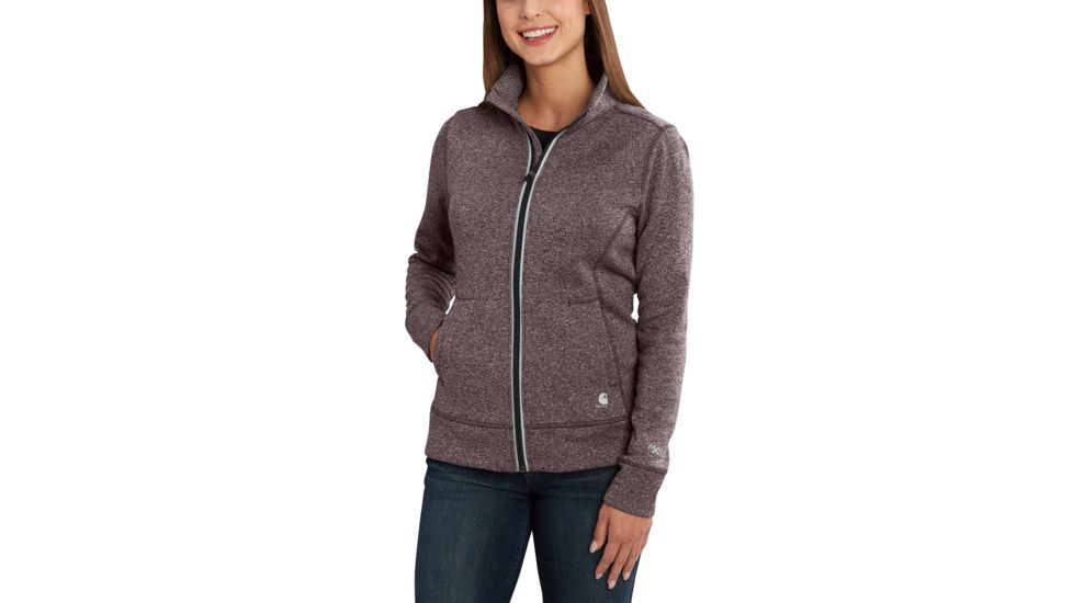 Carhartt Force Extremes Zip Flame-Resistant Sweatshirt for Womens, Sparrow Heather, 2XL/Regular 102786-549-REG-XXL