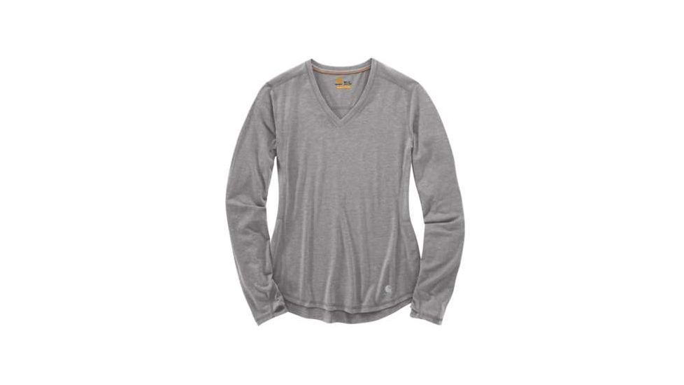 Carhartt Force Ferndale Long Sleeve T Shirt - Womens, Asphalt Heather, XXL-REG, 102759-058-REG-XXL