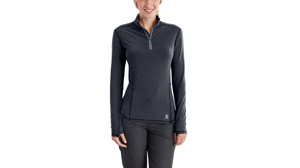 Carhartt Force Ferndale Quarter Zip Shirt - Womens, Dark Indigo Heather, XXL-REG 102528-462-REG-XXL