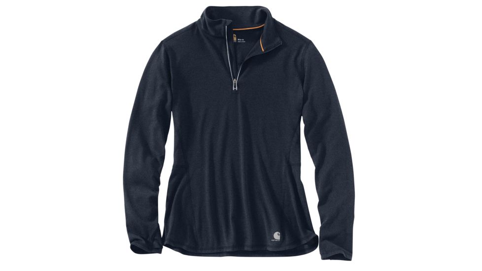 Carhartt Force Ferndale Quarter Zip Shirt - Womens, Dark Indigo Heather, XXL-REG 102528-462-REG-XXL
