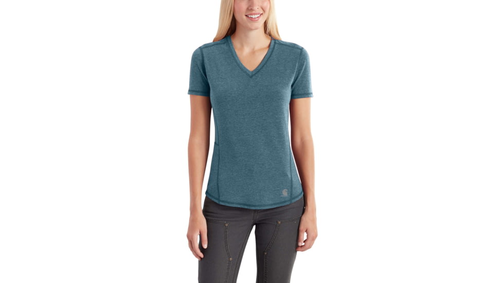 Carhartt Force Ferndale Short Sleeve T-shirt - Womens, Blue Mist Heather, XS-REG 102527-424-REG-XS