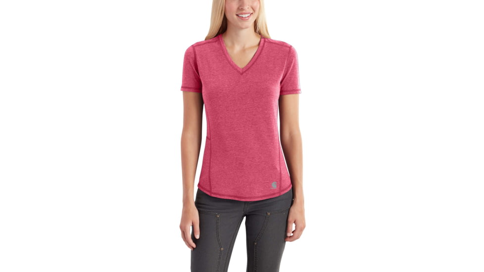 Carhartt Force Ferndale Short Sleeve T-shirt - Womens, Cranberry Heather, XS-REG 102527-623-REG-XS
