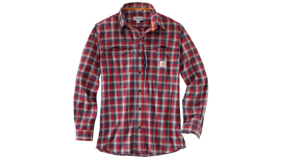 Carhartt Force Reydell Long-Sleeve Shirt - Men's-Dark Crimson-Large