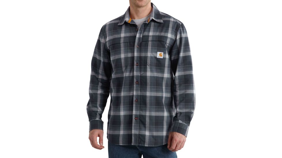 Carhartt Force Reydell Long-Sleeve Shirt - Men's-Navy-Medium
