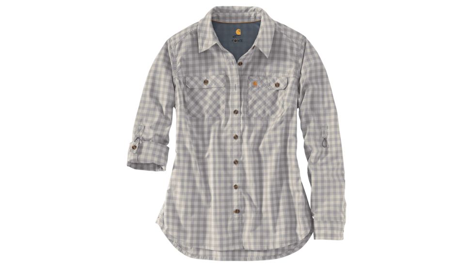 Carhartt Force Ridgefield Plaid Shirt - Womens, Asphalt, XXL-REG 103081-066-REG-XXL
