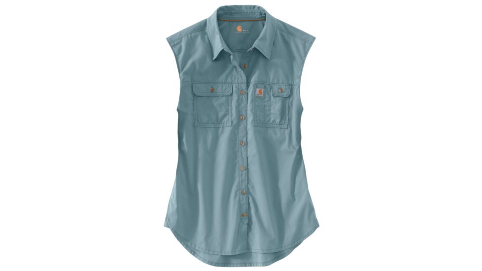 Carhartt Force Ridgefield Sleeveless Shirt - Womens, Sky Gray, L-REG 102478-450-REG-L