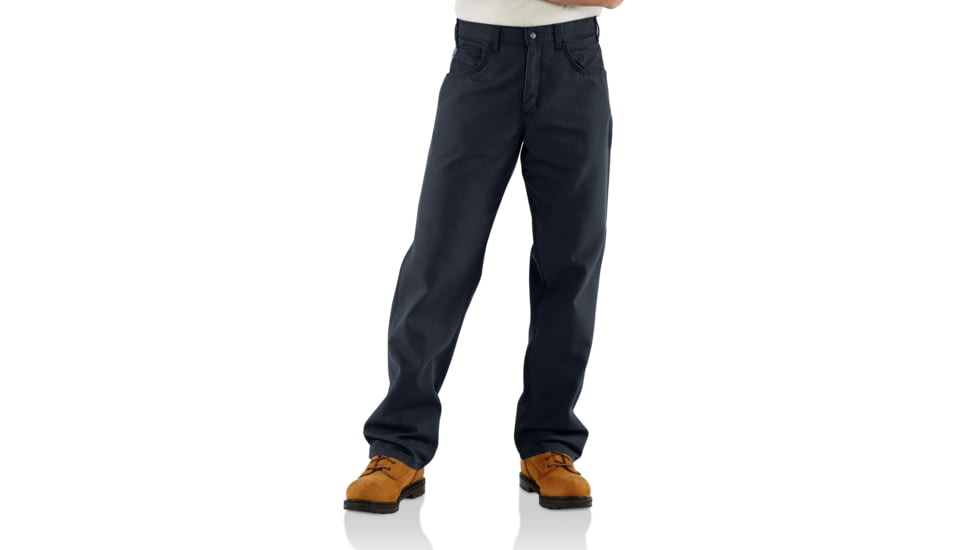 Carhartt FR Canvas Pant-Personal Protective, Dark Navy, 48-36, FRB159-DNY-36-48