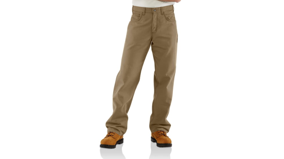 Carhartt FR Canvas Pant-Personal Protective, Golden Khaki, 48-36, FRB159-GKH-36-48