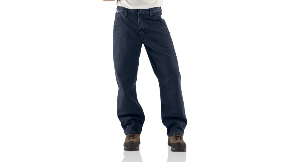 Carhartt FR Signature Denim Dungaree-Personal Protective, Classic Dark, 28-34, FRB13-401-34-28