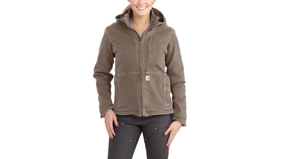 Carhartt Full Swing Caldwell Stretch Sandstone Jacket for Womens, Taupe Gray, Extra Large/Regular 102248-032-REG-XL