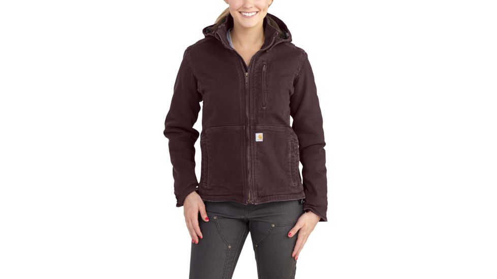 Carhartt Full Swing Caldwell Stretch Sandstone Jacket for Womens, Deep Wine, Large/Regular 102248-643-REG-L