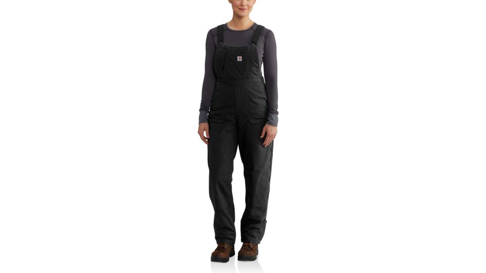 Carhartt Full Swing Cryder Bib Overall for Womens, Black, Large/Short 102740-001-SHT-L