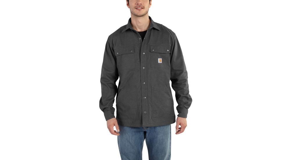 Carhartt Full Swing QD Overland Shirt Jac - Mens, Shadow, XX-:Large-Regular 101751-029-REG-2XL