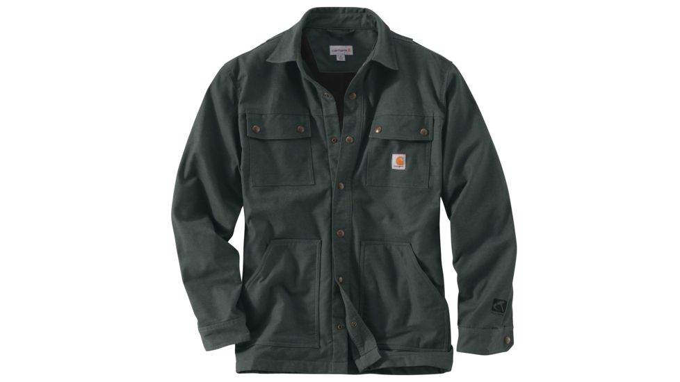 Carhartt Full Swing QD Overland Shirt Jac - Mens, Shadow, XX-:Large-Regular 101751-029-REG-2XL