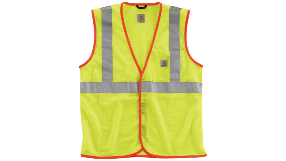 Carhartt High-Visibilty Class 2 Vest, Brite Lime, Medium/Regular 100501-323-REG-M