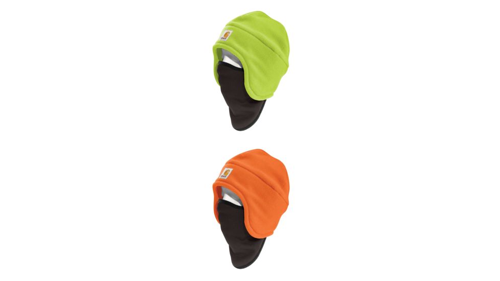 Carhartt HV Enhanced 2 in 1 Hat, Brite Lime, Brite Orange