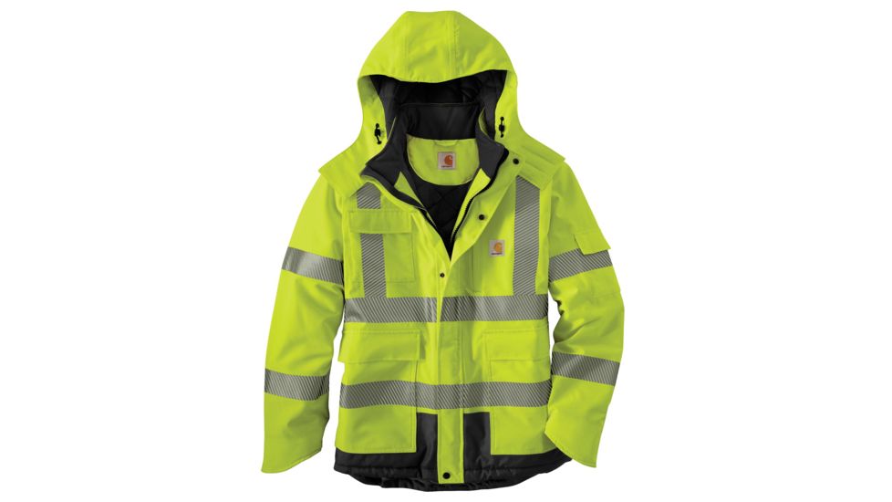 Carhartt Hig-Visibility Class 3 Sherwood Jacket - Men's, Brite Lime, Extra Large, Regular, 100787-323-REG-XL