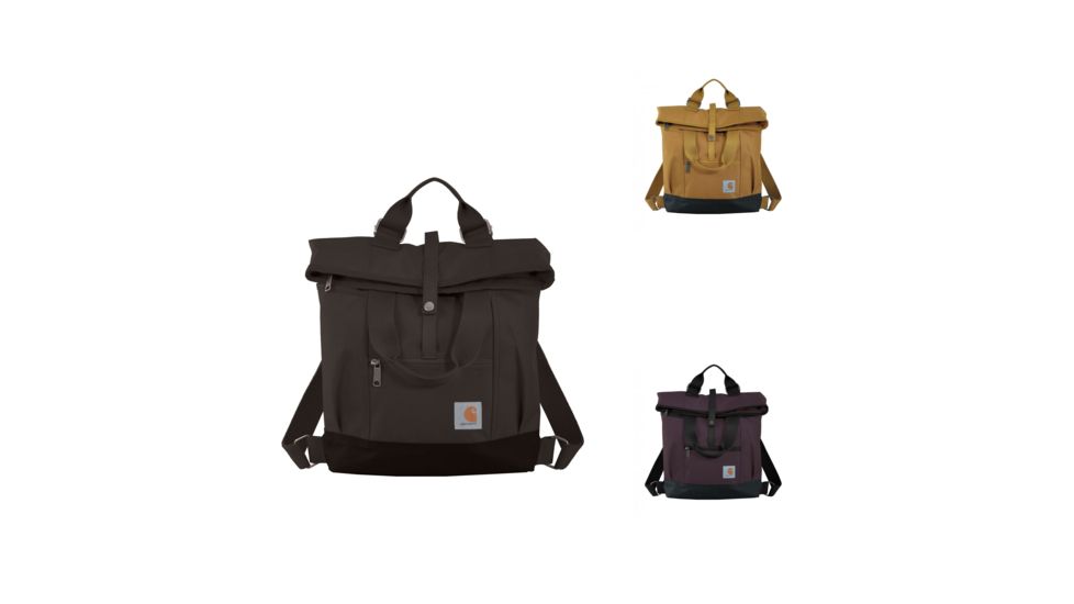 Carhartt Hybrid Backpack, Black, Carhartt Brown, Wine