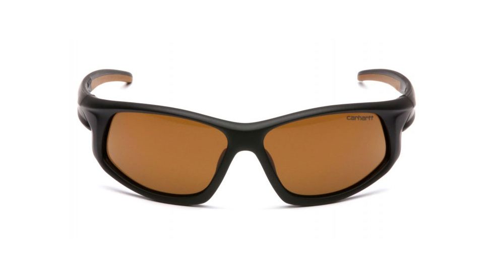 Carhartt Ironside Safety Glasses Safety Glasses w/ Bronze Anti-Fog Lens, Black/Tan, CHB618DT