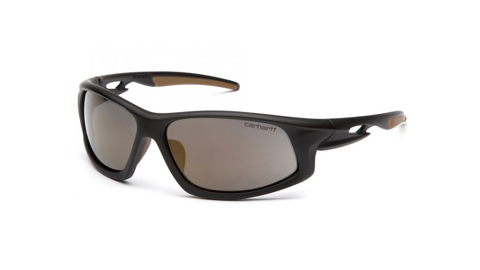Carhartt Ironside Safety Glasses w/ Antique Anti-Fog Lens, Black/Tan CHB690DT