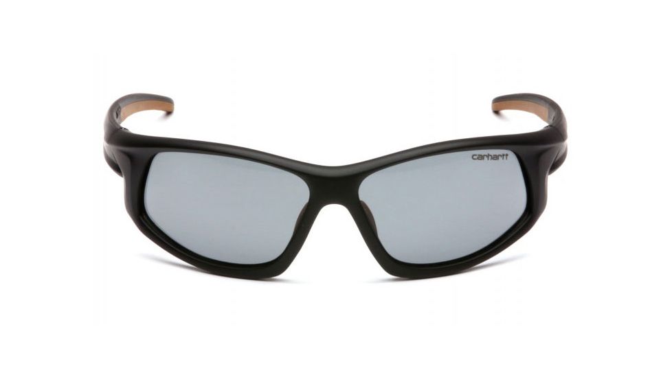 Carhartt Ironside Safety Glasses w/ Gray Anti-Fog Lens, Black/Tan, CHB620DT